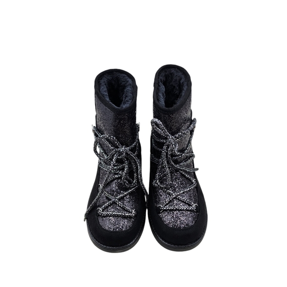 G by Guess Women's Aylan Fabric Closed Toe Ankle Boot Black- 10 - Picture 3 of 8